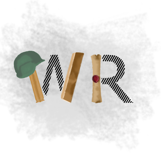 Odra's hand-drawn War Room initials, illustrated with a green helmet, paper-textured letters and a red seal.